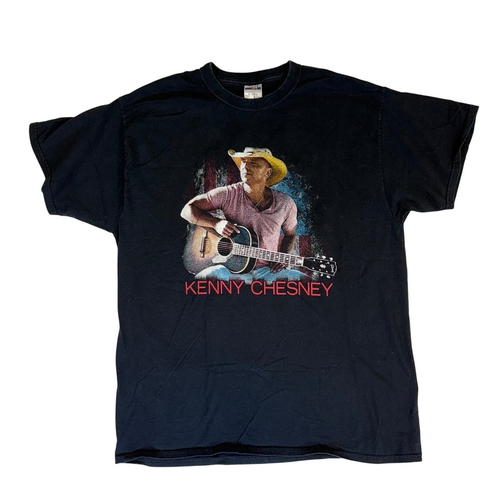 Kenny Chesney XL The Big Revival Tour 2015 Graphic T Shirt Mens XL Concert black